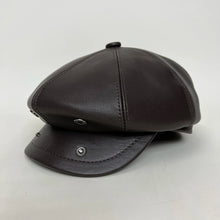 New Men's Cowhide cap Real Leather Earflap Caps Men Real Cowhide Leather Caps Male Fall Winter Genuine Real Cow Leather Baseball