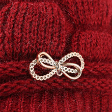 Winter Warm Hat Knitted Hat Casual Fashion Mom Cap Grandmother Hat Plush Thickened Fleece-Lined Warm Wool Christmas Gift