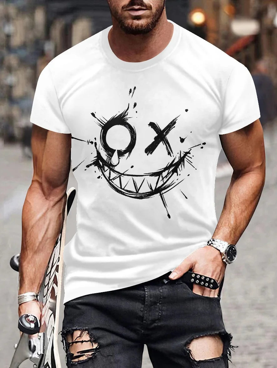 Summer Fashion 3D printed funny animals T-shirt casual shirt personality men's