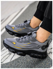 Big Size Men and Women Rotary Buckle Work Safety Shoes Men Air Soft Sole Lightweight Sneakers Protective Fashion Work Shoes