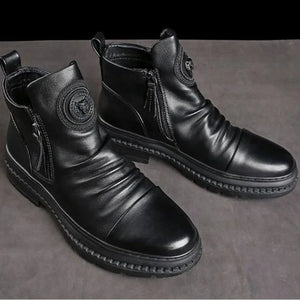 Men's Leather Boots  Comfortable Anti Slip