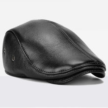 Men's outdoor leather hat winter Berets male warm Ear protection cap 100% genuine leather dad hat wholesale Leisure