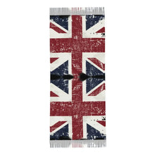 Custom UK Flag Tassel Scarf Women Winter Warm Shawl Wrap