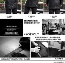 Sheepskin Down Jacket Men Mid Length Korean Slim Fitting Hooded Windbreaker Male Luxury Brand Puffer Jacket Man Winter Down Coat