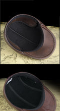 Winter Berets male warm Ear protection cap Men's outdoor leather hat