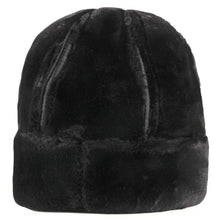 Thick Outdoor Warm Winter Hat Men Black Fur Leather Russian Male Windproof Snow Ski Cap Fleece Lined