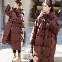 Women's Fall Winter Tops Coat Cotton Coat Long Thickened Bread Clothes Slim Loose Soft Comfortable Trends New Versatile Niche