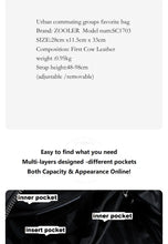 ZOOLER First Layer Genuine Leather Backpack Designed  Plaid Large Capacity Backpack School Bags College Girl Hot#SC1703