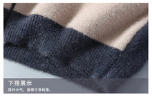 Knit Men 's Cardigan Sweater Coat Men Wool Cotton Sweatercoat Striped Fashion christmas Autumn Knitted Sweater Jacket