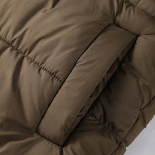 Winter Women Long Down Jacket Fur Hooded Zipper Brown Black Drawstring Padded Cotton Coats Fashion Lady All-matching Outerwear