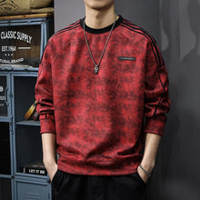 New Winter Warm Plush Sweatshirt Men's Round Neck Pullover Trendy Casual Versatile Top