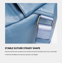 Zency Genuine Leather Women's Fashion Backpack High Quality School Travel Shoulder Bags Satchel Rucksack Multifunctional Pockets