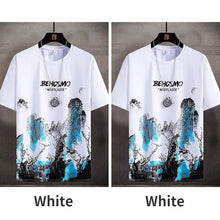 2025 Summer Thin casual Men set Manga Graffiti Tees T-shirt+shorts 2-piece Comfortable and breathable men Top Print Tshirts sets
