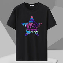 Mens T Shirts Printed Tee Plus Size 110-180kg 5XL 6XL 7XL Black T-shirt Round Neck Short Sleeve Oversized Tops Big Men Clothing