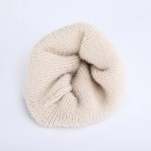 Winter versatile knitted hat for women with ear protection and elastic hood for warmth, cold resistance, and windproof riding