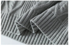 Men's Kintted Long Sleeved Sweater Men Solid Color Sweater Autumn/winter Soft Warm Comfortable Top Thick Warm Wool Pullovers