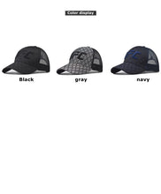 Fashionable high-top hat for men, with a large mesh and breathable design, suitable for outdoor activities and versatile