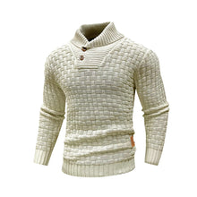 Men’s Sweater Winter Knitted Crew Neck Warm Soft Long Sleeve Pullover Textured Ribbed Edge Comfortable High Quality Top US Size