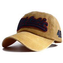 Athletic Letter Embroidery Baseball Cap Retro Washed Cotton Peaked Hat Hip Hop Trucker Dad Caps Fashion Sun Hats for Women Men
