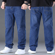Big Size Men's Jeans High Stretch Denim Fabric Large Size Pants for 45-150kg Jeans Hombre Wide Leg Jeans Pantalon Homme