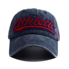 Athletic Letter Embroidery Baseball Cap Retro Washed Cotton Peaked Hat Hip Hop Trucker Dad Caps Fashion Sun Hats for Women Men