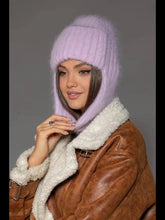 Winter Hat Women Russian Winter Trapper Hat with Ear Flaps - Thick Knitted Ushanka for Cold Weather Military Style Fur Pilot Hat