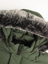 Winter Windproof Men's Faux Jacket Casual Polyester Coat with Detachable Hood Zip-Up Front Long Sleeves & Pockets Winter Clothes