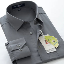 SHAN BAO 6XL 7XL 8XL 9XL 10XL men's professional long-sleeved shirt business casual large size loose solid color shirt