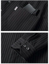 Stripe Sets Men 10XL 11XL Plus Size Suits Stripe Cargo Shirts Jacket Pants Male Fashion Casual Spring Autumn Suits Big Size 11XL