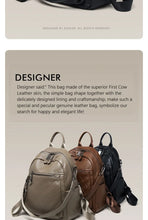 ZOOLER First Layer Genuine Leather Backpack Designed  Plaid Large Capacity Backpack School Bags College Girl Hot#SC1703
