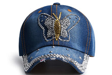 Denim Hat Baseball Cap Women Rhinestone Sports Cap Trendy Leisure Sunshade Outdoor New Korean Casual Cowboy Retro