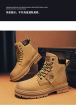 Big Size48 Men Boots Fashion Motorcycle Ankle Boots for Men Waterproof Hiking Boot Winter Chelsea Retro Boots Comfy Botas Hombre