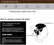 Genuine leather baseball cap in men brand new warm real cow leather caps hats