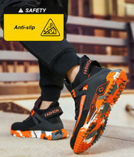 Steel Toe Anti-smash  Anti-Puncture Safety Shoes Men Lightweight Slip Resistant Work Shoes Comfortable Breathable Work Boots Men