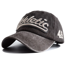 Athletic Letter Embroidery Baseball Cap Retro Washed Cotton Peaked Hat Hip Hop Trucker Dad Caps Fashion Sun Hats for Women Men
