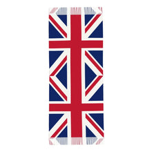 Custom UK Flag Tassel Scarf Women Winter Warm Shawl Wrap