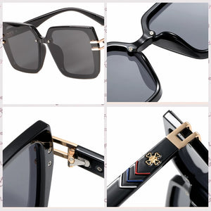 Luxury Brand Designer Women Sunglasses Polarized Four Leaf Clover Lady