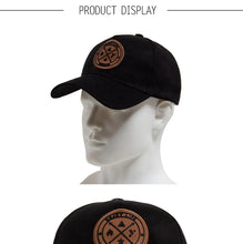 New Round Leather Labels Trendy Suede Hats for Men Baseball Caps Men's Versatile Sun Hats Women's Hip-hop Caps Outdoor Shade