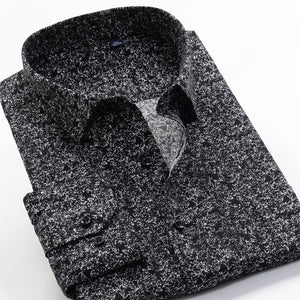 6XL-10XL Large Size Flower Print Men's Fashion Casual Long Sleeve Shirt