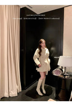 2025 Fall and Winter New Women Tops Coat Wool Blends Turn Down Collar Long Sleeve Double Breasted A Line Female Coats Clothing