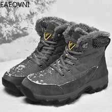 Men's Boots Snow Boot Fashion High Tops Shoes Proof Non-slip