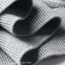 Men's Knit Sweater with Shirt Collar - Gray Vintage Style Fake Layered Business Casual Pullover Old Money Style Top