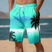 Summer Hawaiian 3D Printed Palm Trees Beach Shorts For Men & Women