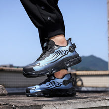 Big Size Men and Women Rotary Buckle Work Safety Shoes Men Air Soft Sole Lightweight Sneakers Protective Fashion Work Shoes