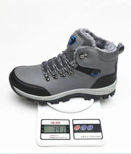 Men's Winter Boots With Fur Warm Snow Non-slip Men Work Casual Shoes Waterproof Leather Sneakers High Top Ankle Boots Plus Size