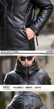 Sheepskin Down Jacket Men Mid Length Korean Slim Fitting Hooded Windbreaker Male Luxury Brand Puffer Jacket Man Winter Down Coat