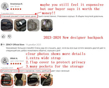 Zency Genuine Leather Women's Fashion Backpack High Quality School Travel Shoulder Bags Satchel Rucksack Multifunctional Pockets