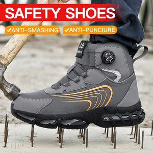 Steel Toe Cap Shoes For Men Work Boots Puncture-Proof Work Safety Shoes Protective Working Shoes Male Footwear Security Sneakers