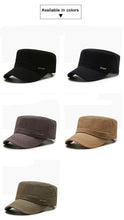 Men'S Military Hat Simple And Versatile Middle-Aged Hats Spring Autumn Casual Flat Cap