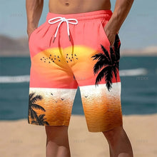 Summer Hawaiian 3D Printed Palm Trees Beach Shorts For Men & Women